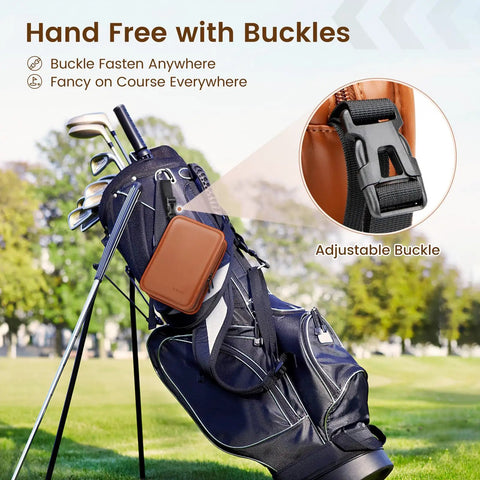 Golf Gifts For Men Fathers Day Complete Golf Accessories Kit In PU Leather Case Buckle Clip on Golf Bag