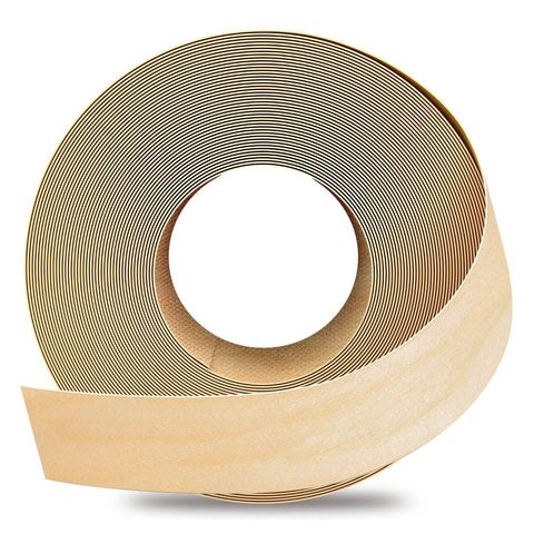 Birch Edge Banding Roll 2 Inch By 250 Feet Pre Glued Real Wood Veneer Tape for cabinet repair and furniture restoration.