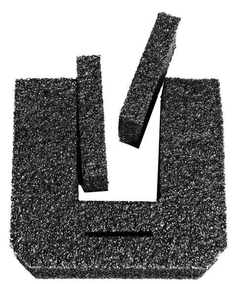 Heavy Duty Television Edge Protectors With Corrugated Slots Pack Of Forty Eight Eight By Seven Inch Tough As Nails Polyethylene Foam Padding Gear For Road Trip Shipping, close-up of polyfoam corner protectors.