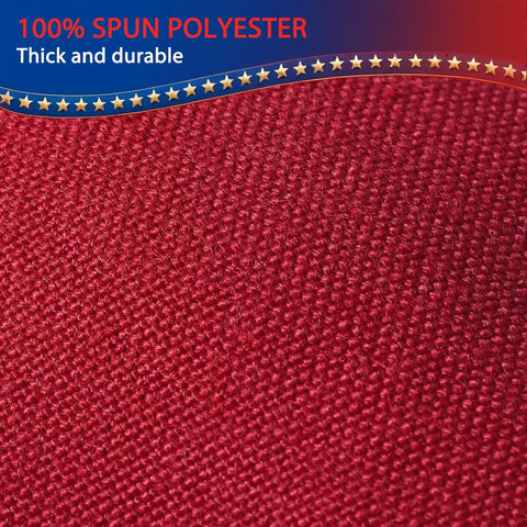 Close-up of heavy duty spun polyester material used in Outdoor 3x5 Foot American Flag Built Tough Deluxe Heavy Duty Spun Polyester Tear Resistant
