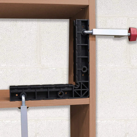 8 Inch Clamp Squares 90 Degree Positioning Corner Clamp For Woodworking Right Angle Clamps Built Pro Grade, set in use.
