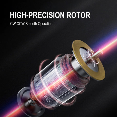 High-precision rotor of industrial worm gear motor 120W showcasing CW CCW smooth operation for precision and durability.
