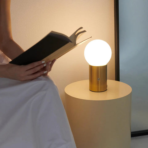Kai LED Table Lamp With USB Port Tiny Bedside Reading Modern Desk Lamp Nightstand Light With Ambient Glow Vibe for Bedroom