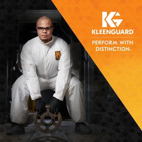 Worker wearing V30 Nemesis Polarized Safety Glasses Smoke Gray Lenses Gunmetal Frame doing industrial task