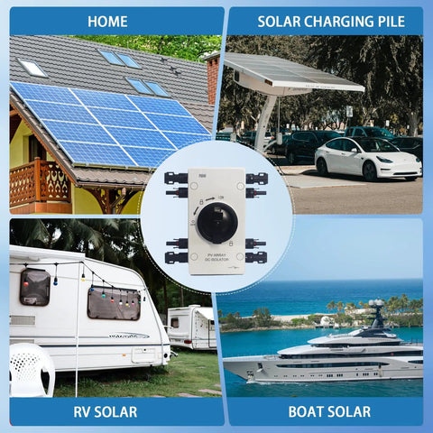 IP66 Waterproof Solar PV DC Quick Disconnect Switch 1000V 64A for home, solar charging pile, RV, and boat applications