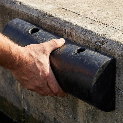 Installing Heavy Duty Rubber Dock Guard For Outer Wheel Docks And Port Docks, Semi Circular Marine Dock Protection