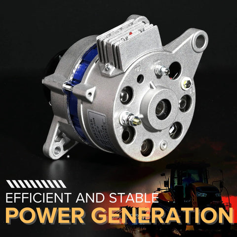 Powerful 1200W PMA Generator for low RPM engines, aluminum alternator for agricultural vehicles on display.