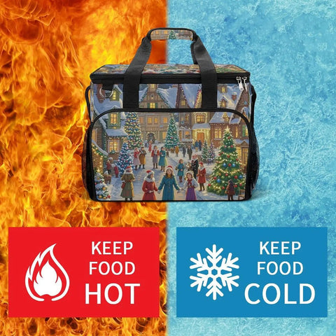 Insulated Picnic Backpack Tote Bag 30L Large Capacity Go To Cooler For Beach Camping And BBQ Keeps Food Fresh And Drinks Cold