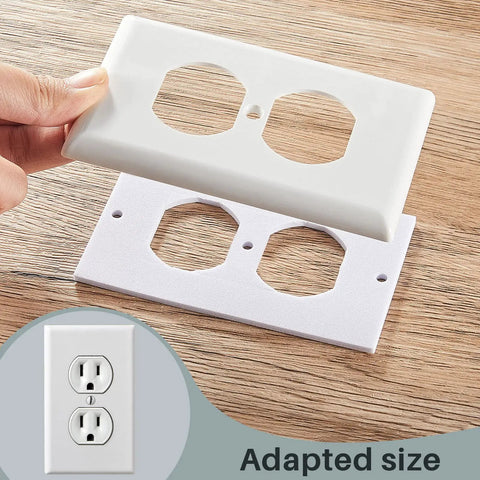 Universal Foam Outlet Insulation Pads And Draft Sealer Gaskets For Electrical Outlets And Light Switch Covers 30 Pcs White EVA