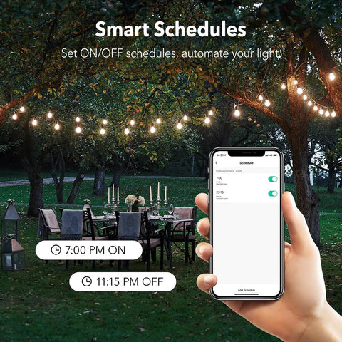 Outdoor Smart Plug With WiFi Remote App Control Alexa And Google Assistant Voice Control Weatherproof ETL Listed 2 4 GHz WiFi