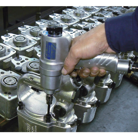 Heavy Duty Air Impact Wrench Featuring A Badass Double Hammer System That Tears Through Rusty Nuts Without Breaking A Sweat Generates Up To One Hundred Sixteen Newton Meters Of Serious Ripping Torque At Seven Thousand Five Hundred Rpm For Daily Shop Grind in use on an automotive component.