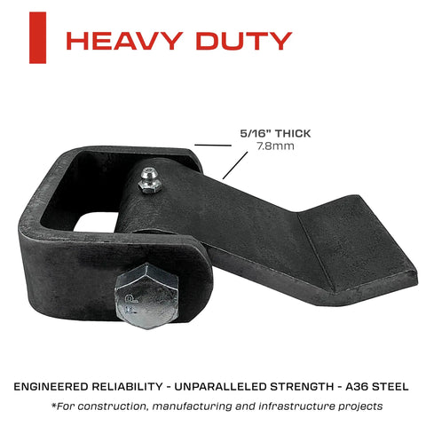 Heavy Duty Weld On Trailer Hinges 2 Pack Steel Leaf Style Tailgate Strap With Grease Zerk Built Like A Boss And Hardcore Grade For Dump Trucks Zero Fuss Rigging Handles Massive Loads Like A Champ, showing 5/16 thick steel hinge.