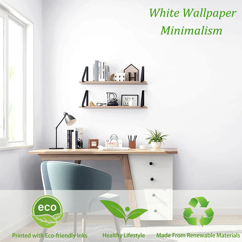 Minimalist home office with Peel And Stick Waterproof Vinyl Wallpaper Roll 197 Inch Long By 17.7 Inch Wide Self Adhesive Contact Paper.