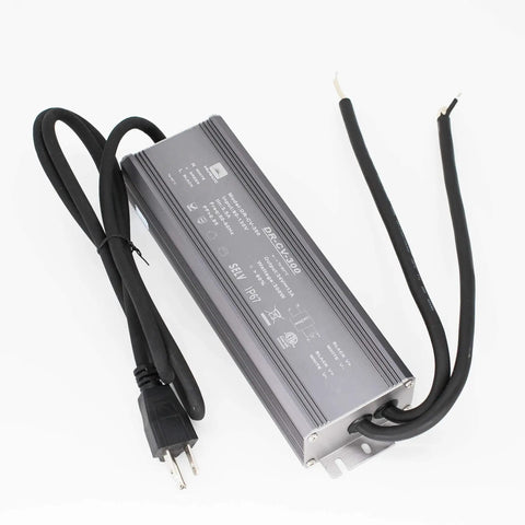 24V 12.5A 300W LED Power Supply Driver For LED Strip Lights ETL Listed Waterproof IP67 Aluminum Case 110V To DC Output Transformer