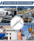 Badass Shop Rig Built Different Stainless Steel Retractable Indexing Plunger Pin M10 Metric Thread Spring Loaded used in shipbuilding and machinery.