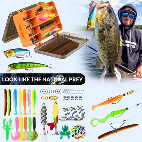 Fishing Backpack With Tackle Boxes 20L Waterproof Sling Bag Two Rod Holders Lures Kit Lip Gripper Pliers Scissors Pro Grade All In One Gear Set For Men And Women Great Gift For Anglers And Outdoor Fans with assorted lures and tackle.