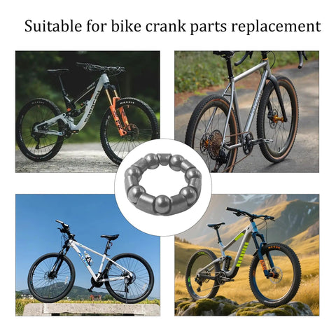 Four Piece Bicycle Ball Bearing Retainer Kit With One Quarter Inch Bore And Seven Ball Bearings, Replacement Hub Bearings