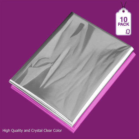 Clear Shrink Wrap Basket Bags 10 Pack Make Gifts Pop Sweet Cellophane PVC Film 24 By 30 Inches showing thick sheets in packs.