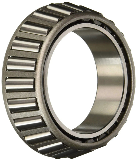 Badass Tapered Roller Bearing Cone JHM720249 showing smooth steel finish and tapered design for quiet wheel operation.