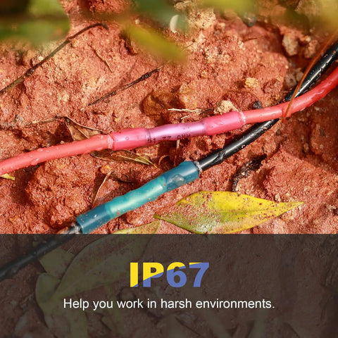 660Pcs Marine Grade Heat Shrink Butt Connectors Kit With Waterproof Tinned Red Copper Splice Connectors used in outdoor setting