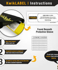 KwikLABEL instructions for SUPERCELL Safety Harness 2 Pack Boss Level Full Body Fall Protection components and usage.