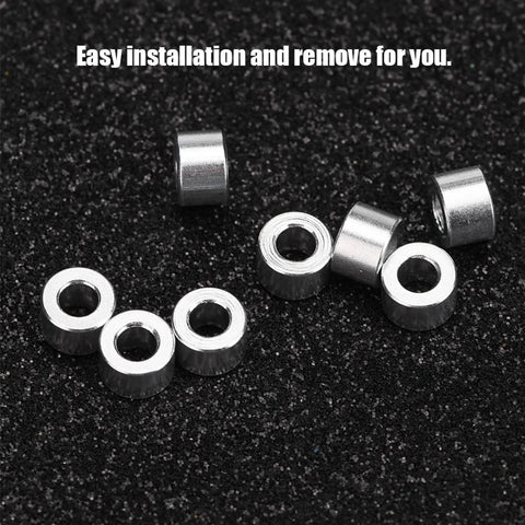 RC Car Shock Spacers Set With Eight Aluminum 6mm Upper Mount Spacers For Axial SCX10 Crawler And Off Road RC Rigs, durable alloy parts