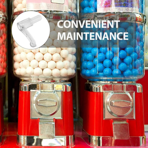 4 Piece Plastic Candy Machine Gear Assembly With Wear Resistant Lever, Universal Gumball And Candy Dispenser Parts Replacement, Fits Most Machines, No Fuss Install, Durable Turntable Gear on red gumball machines