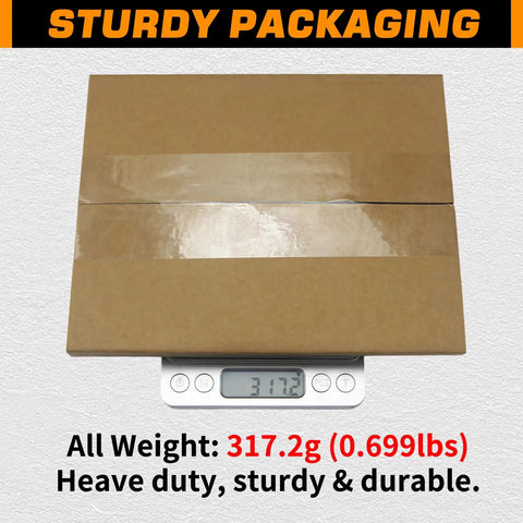 Packaging of Beefy Heavy Duty D Style Trailer Spindle Nuts And Retainers Kit weighing 317.2g on scale