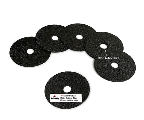 Heavy Duty 2 Inch Metal Cutting Discs Six Pack For Mini Miter Benchtop Saws And Rotary Tools With Three Eighths Inch Arbor