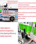 Quick Turnaround Automatic Round Bottle Labeler Processes Twenty To Two Hundred Units Per Minute showcases adjustable pressure wheels for precise labeling.