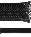 Close-up of 1 Inch PET Expandable Braid Sleeving Flame Retardant Cable Protection Mesh for Cord Management and Wiring