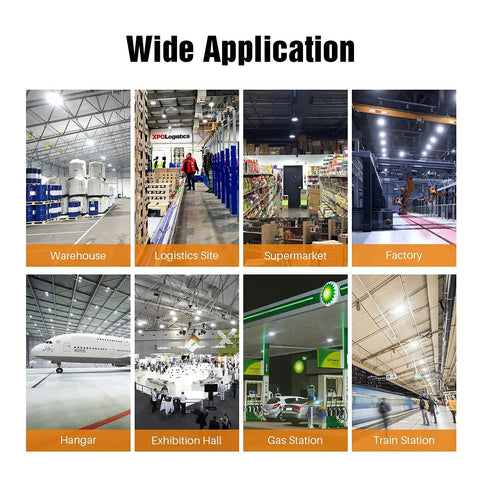 Super Bright 150W LED High Bay Shop Lights Putting Out 19500 Lumens Of 5000K Daylight Wide Application in Various Sites
