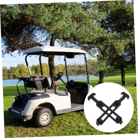 Golf cart by lake with inset of Three Sets Rubber T Handle Latches Built To Last Flexible Elastic Draw Latches for toolboxes