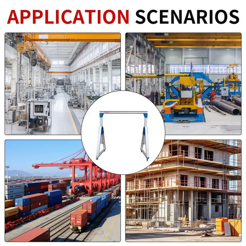 Built Like A Tank Aluminum Alloy Gantry Crane Packing Three Ton 6600 Lbs Capacity in various application scenarios.