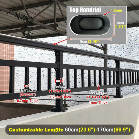 Level Up Your Outdoor Setup With These Rock Solid Railing Extenders Quick Bolt On Height increase shown on a modern deck railing with details.