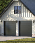 Outdoor Wall Lantern 1 Light Clear Beveled Glass Textured Black Finish Farmhouse New Traditional Style on garage exterior