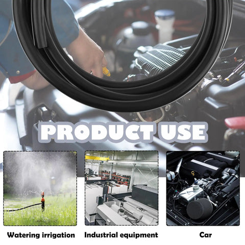Durable Silicone Vacuum Hose For Automotive Use, Nine Point Eight Four Feet Long, visible in engine bay and product applications.