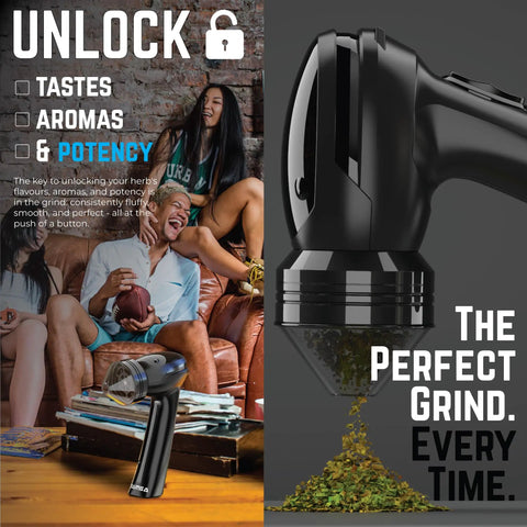 Electric Spice Grinder For One Handed Use USB Rechargeable Mini Grinder with 1 Gram Capacity and Sharp Aluminum Teeth