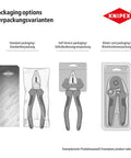 Packaging options for Crimping Pliers With Calibrated Pressure For 2.8 and 4.8 mm Non Insulated Connectors PreciForce