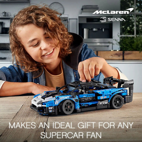 Child assembling Technic McLaren Senna GTR 42123 Racing Collectible Model Car Build Kit for Kids and Teens