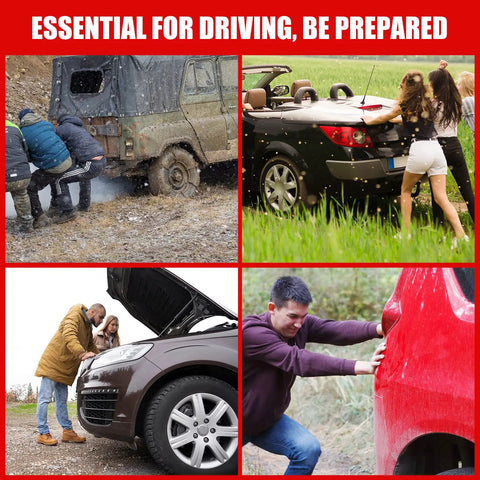 People using a vehicle for off-road recovery and towing, matching the use of Beefy Heavy Duty Tow Cable With 2 Pick Thimble Eyes, 3/8 Inch 7x19 Steel Cable, 13980 Lbs Breaking Strength, 50 Feet, Corrosion Resistant, Aluminum Collars, Ready For Off Road Recovery And Heavy Towing.
