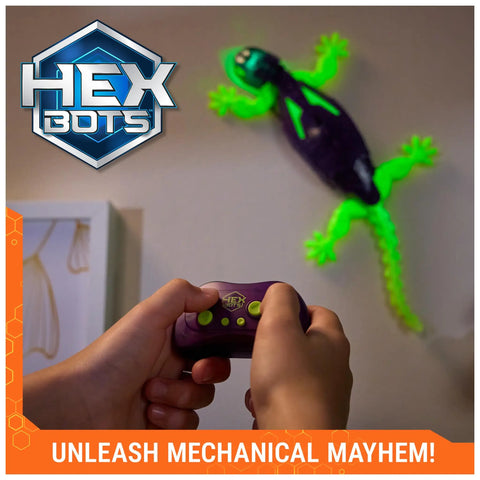 Rad Glow In The Dark Gecko Wall Climber Robot Toy With Rechargeable Remote Control For Kids Ages 4 And Up in action