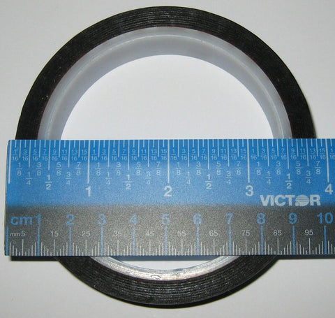 High Temperature Polyimide Film Tape For Electronics, Heat Resistant, Three Quarters Inch Wide, One Mil Thick, with ruler