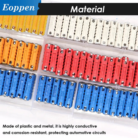 Top Shelf 200 Piece Torpedo Blade Fuse Assortment Kit With 5A 8A 10A 16A And 25A Amps No Sweat Pro Grade for automotive electrical.
