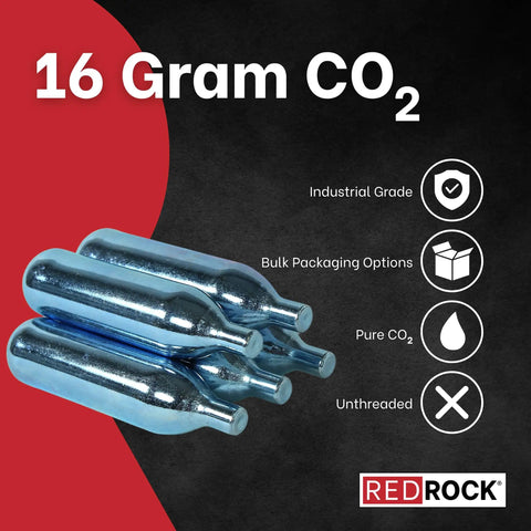 Thirty Pack Of 16 Gram Unthreaded CO2 Blasters To Kick Nasty Buildup Out Of Ac And Hvac Condensate Lines Quick With The Heavy Duty Gallo Cleaning Kit - close-up of unthreaded 16-gram metal cartridges.