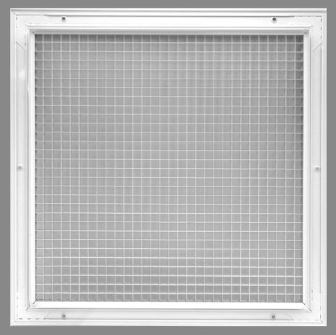 36 by 36 Inch Cube Core Eggcrate Return Air Grille Aluminum Rust Proof White Finish For HVAC Duct Openings And Vent Covers