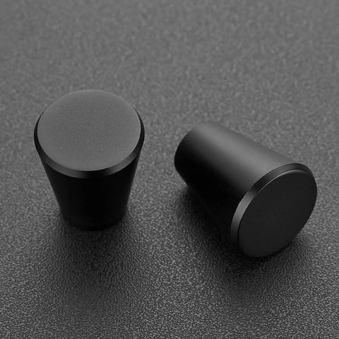 Matte Black Kitchen Cabinet Knobs 10 Pack 3/4 Inch Round Drawer Pulls For Cabinets Dresser And Doors Easy Upgrade