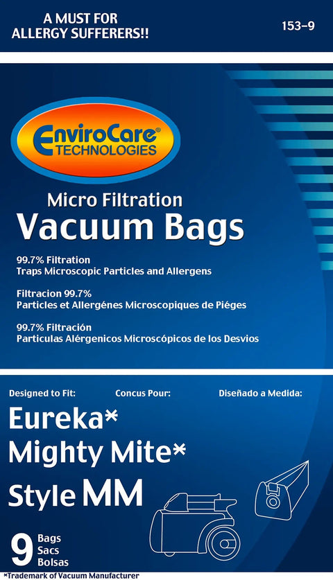 EnviroCare packaging for Replacement Multi Layer Micro Filtration Vacuum Bags For Eureka Mighty Mite 3670 And 3680 Series