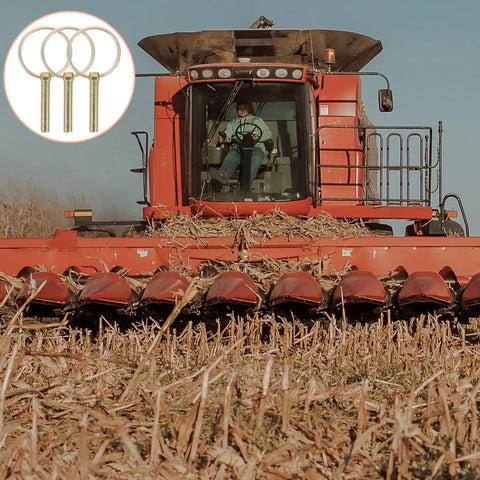 Heavy Duty Lynch Pin Kit With Rings, 16 Galvanized Retaining Pins on farm equipment scene