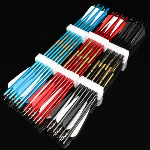 Aluminum Crossbow Bolts 20 And 22 Inch Arrows With Screw In Broadheads For Hunting And Target Practice, 7075 T6 Alloy Shaft Delivers Fast Flight
